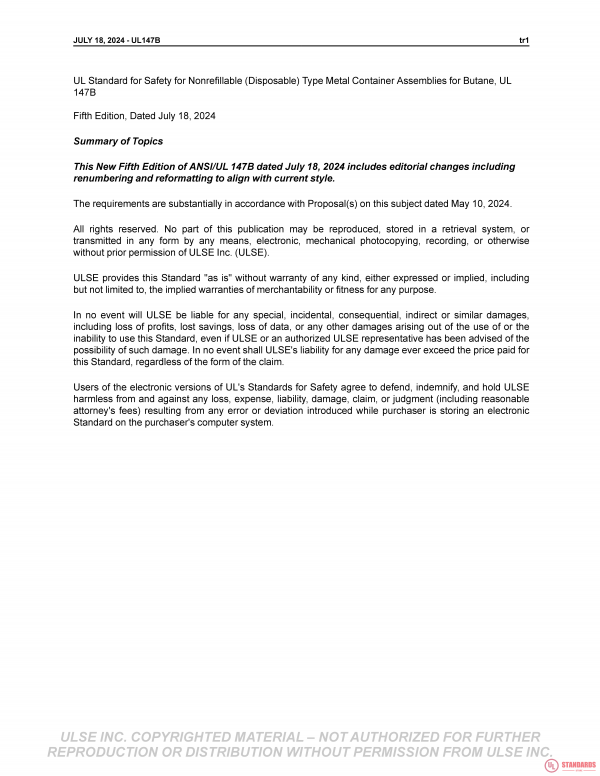 UL 147B PDF UL 147B PDF